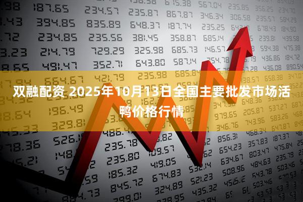 双融配资 2025年10月13日全国主要批发市场活鸭价格行情